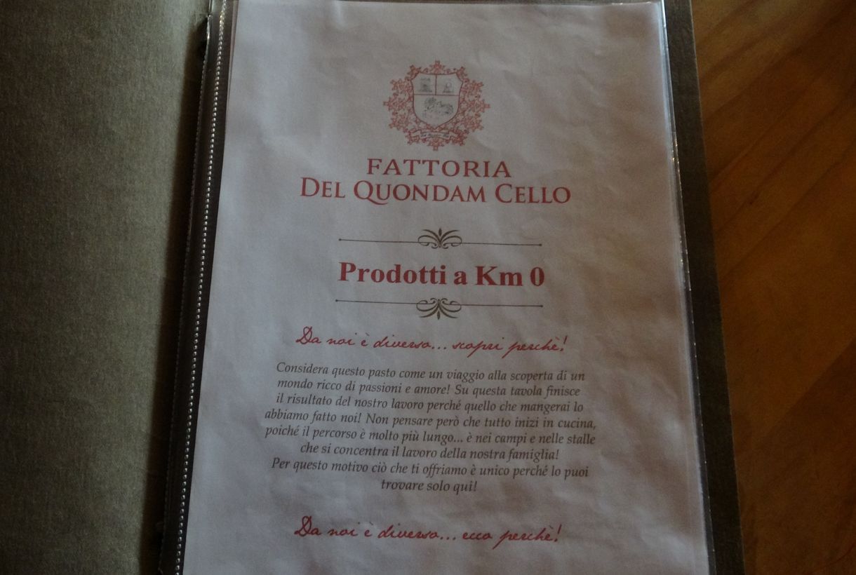 Menu del Quondam